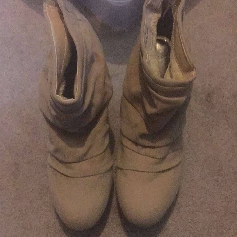 Suede wedges